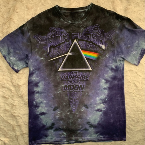 Pink Floyd Tie Dye Graphic Tee Shirt Size XL Dark Side of the Moon - Picture 3 of 4
